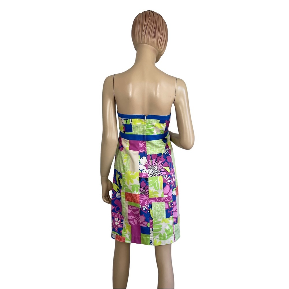 Lilly Pulitzer Women's Strapless Patchwork Sheath… - image 5